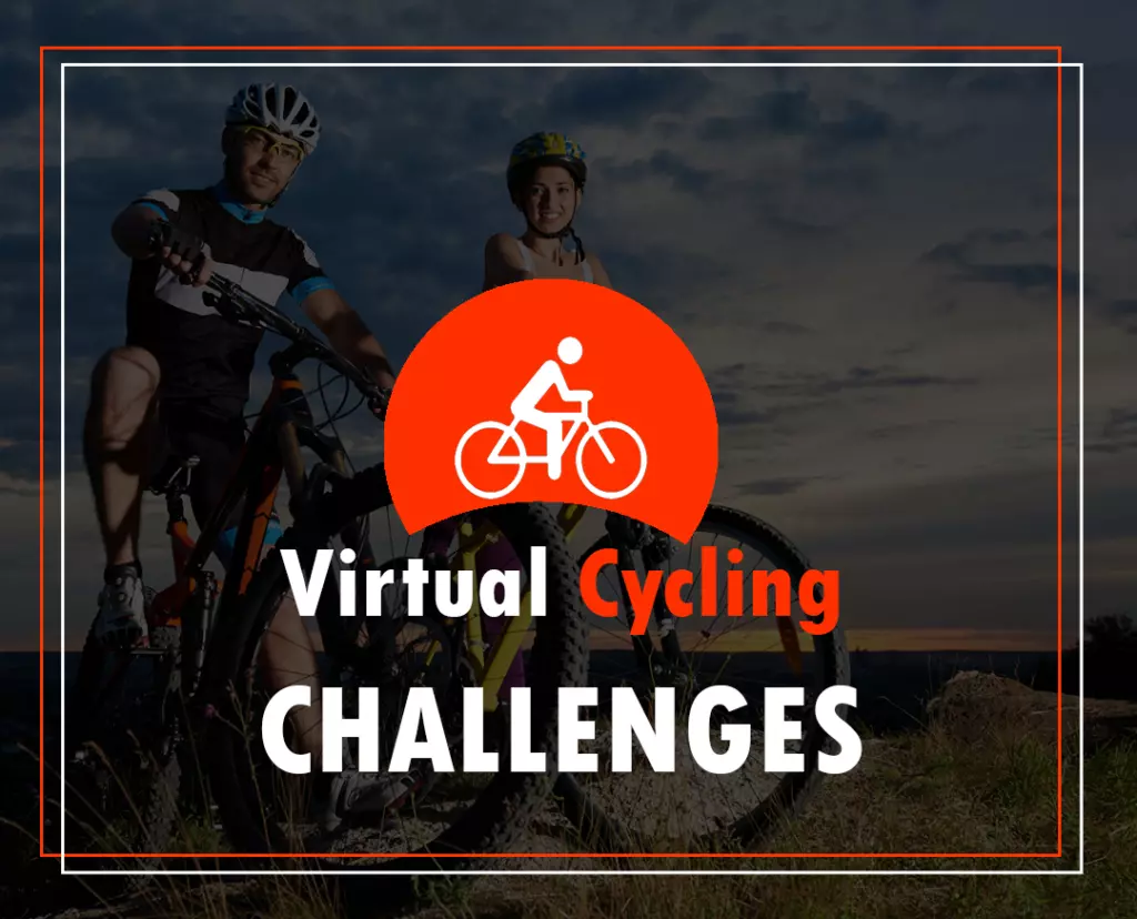 virtual cycling challenges button