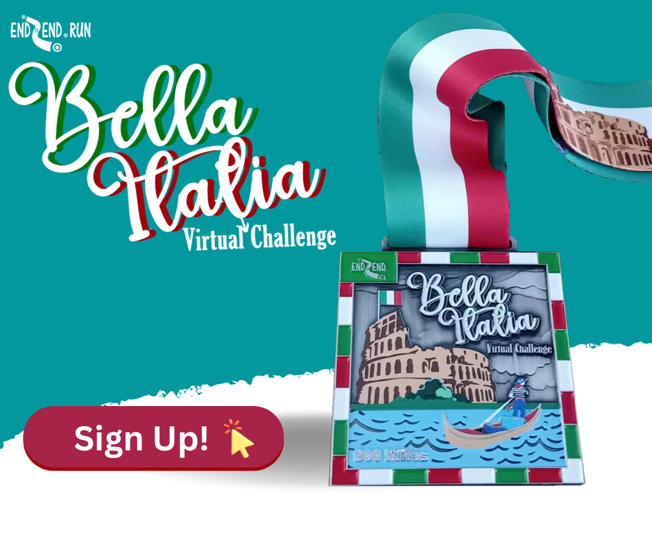 Virtual challenge medal - bella Italia